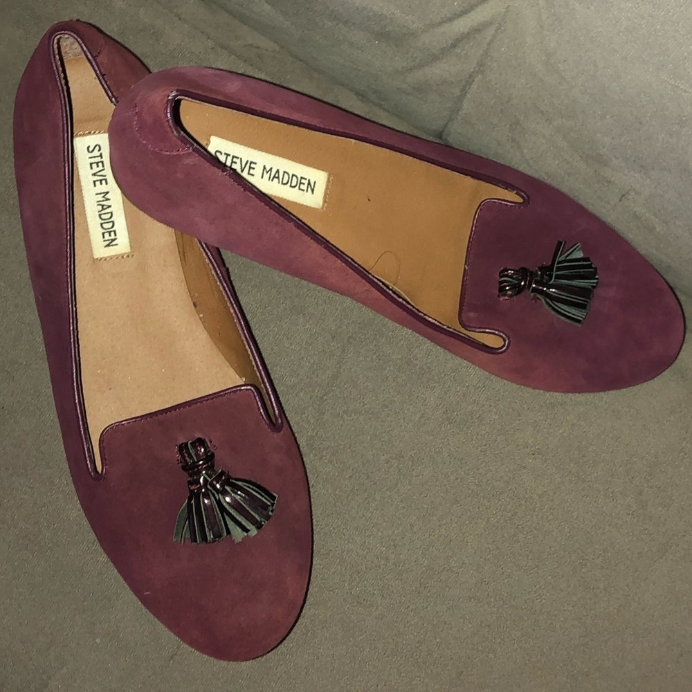 Steve Madden Black Tassel Loafers - Picture 3 of 5